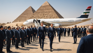 découvrez comment emmanuel macron visite l'égypte pour solidifier les relations bilatérales entre la france et le pays des pharaons, en abordant des enjeux clés tels que la coopération économique, la sécurité et les échanges culturels.