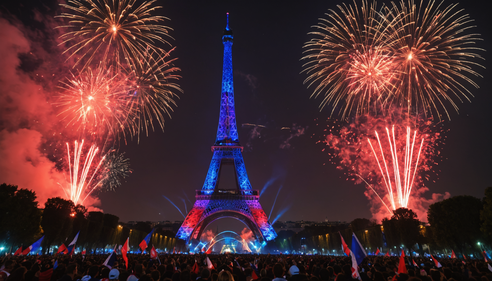 célébrez la victoire du psg en ligue des champions avec un spectacle éblouissant : la tour eiffel s'illumine aux couleurs du club. découvrez cette célébration féerique qui fait vibrer paris et les passionnés de football.