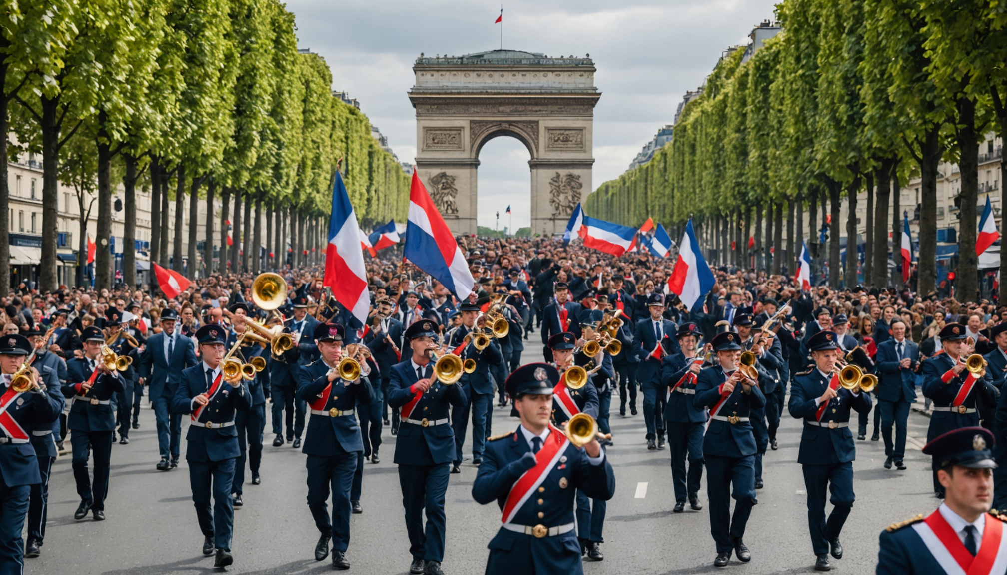 venez vivre une expérience incroyable avec la fanfare du psg qui envahit les champs-élysées ! plongez dans l'ambiance festive et vibrante de la capitale, où musique et passion du football se rencontrent. ne manquez pas cet événement unique qui promet des moments inoubliables !