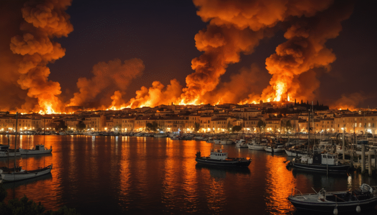 découvrez comment près de 1 000 pompiers s'unissent pour lutter contre l'incendie dévastateur qui ravage martigues. suivez l'évolution de la situation et les efforts héroïques des équipes de secours face à cette catastrophe.