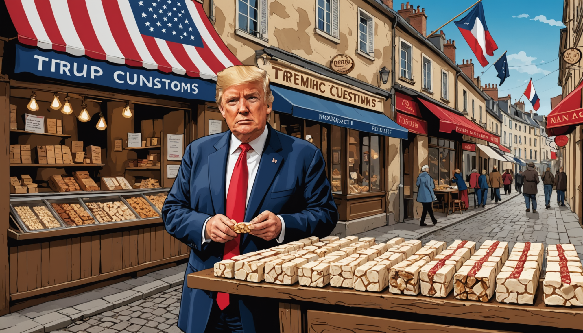 découvrez comment les nouvelles taxes douanières mises en place par trump impactent l'industrie du nougat français. une analyse approfondie des effets économiques et des défis auxquels sont confrontés les producteurs de cette délicieuse confiserie face à une double peine inévitable.