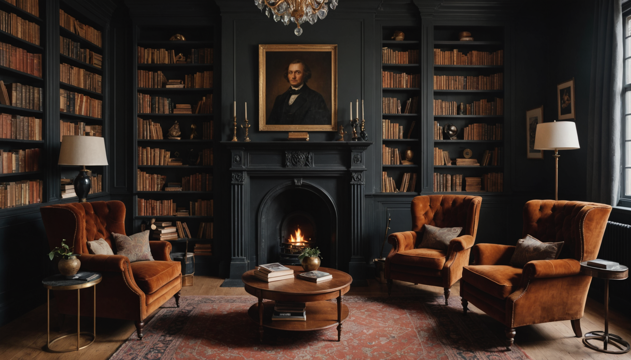découvrez des idées déco pour créer une ambiance 'dark academia' hivernale, alliant mystère et élégance pour un intérieur chaleureux et sophistiqué.