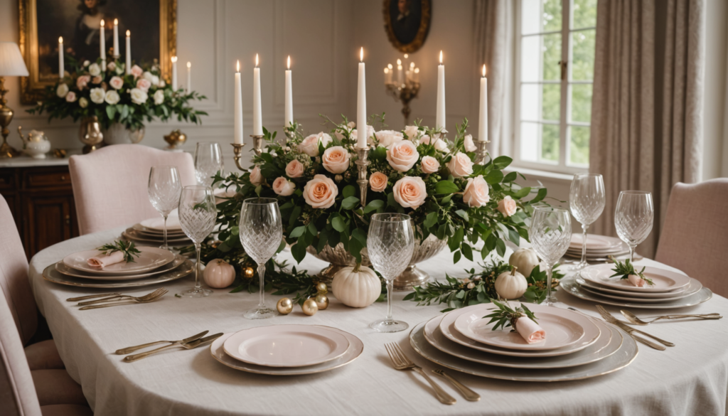 Décoration de table festive — idées élégantes pour recevoir en beauté