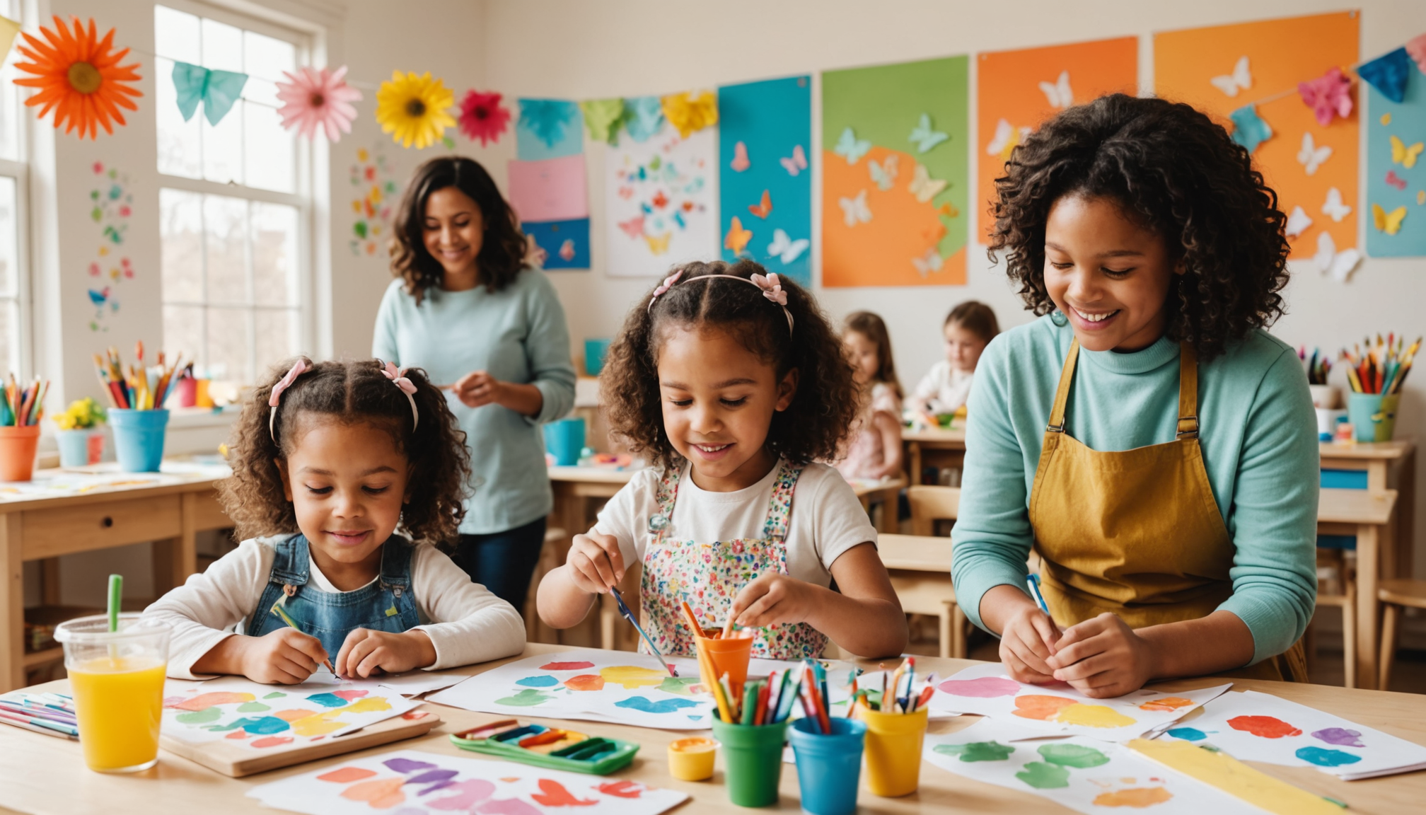 découvrez nos ateliers créatifs de printemps spécialement conçus pour les tout-petits en maternelle, favorisant l'éveil artistique et la motricité dans un environnement ludique et bienveillant.