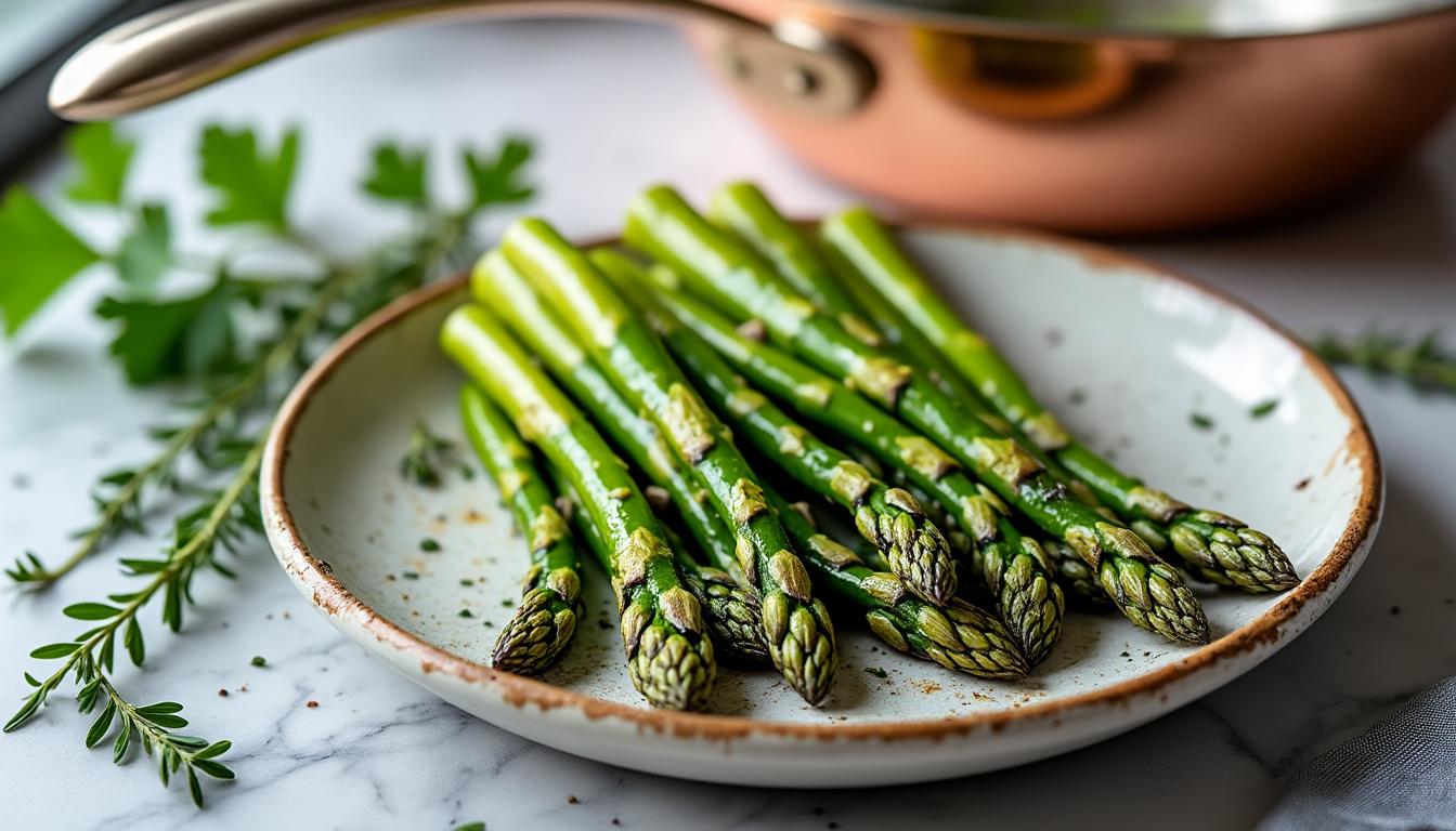 découvrez des recettes délicieuses pour sublimer l'asperge verte et ravir vos papilles avec des plats frais et savoureux.