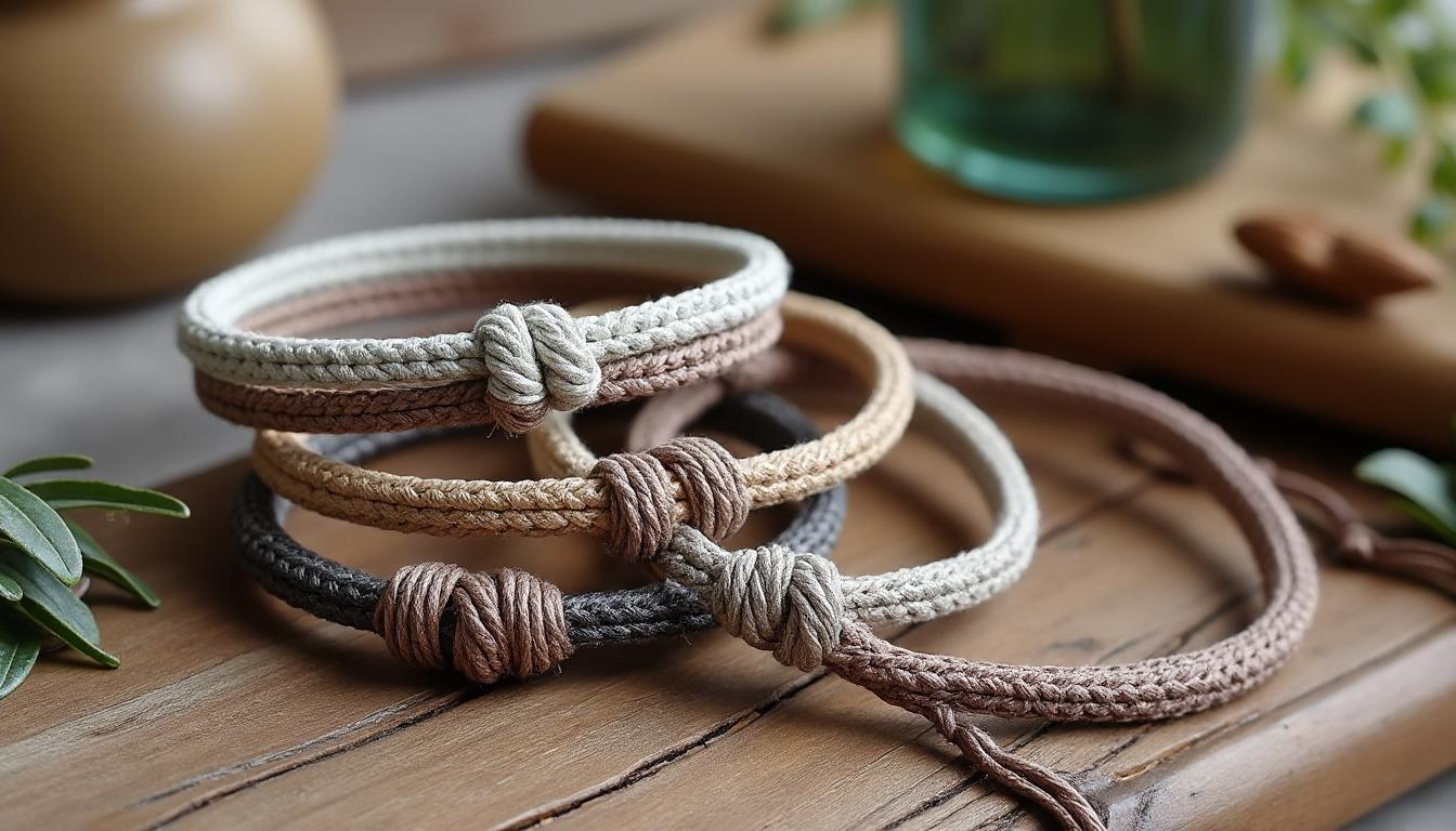 découvrez l'élégance tressée des bracelets en ficelle, un charme artisanal unique à porter au poignet pour sublimer votre style avec finesse et authenticité.