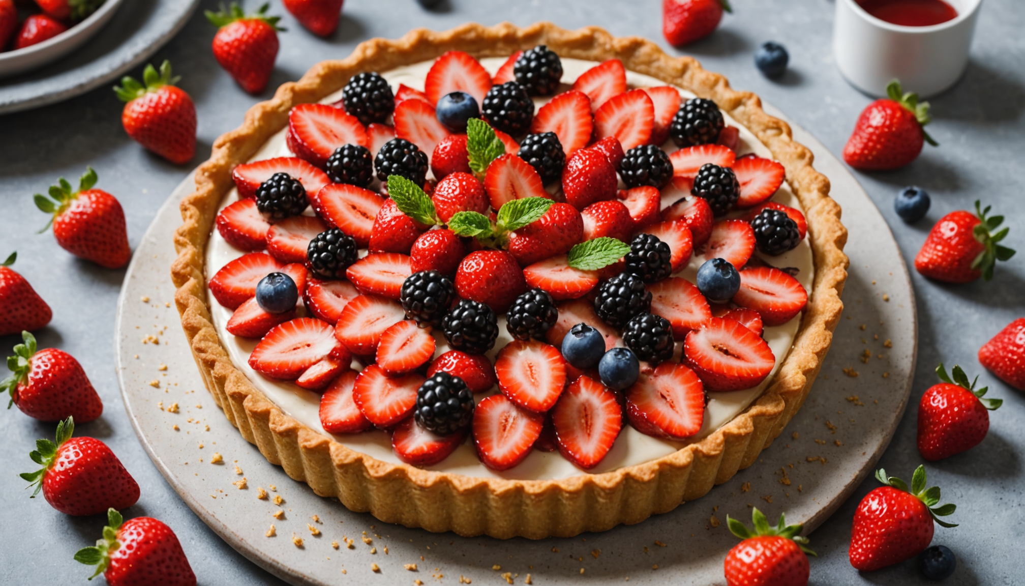 découvrez notre recette estivale de la tarte aux fraises réinventée, pour une évasion gourmande pleine de fraîcheur et de saveurs fruitées.