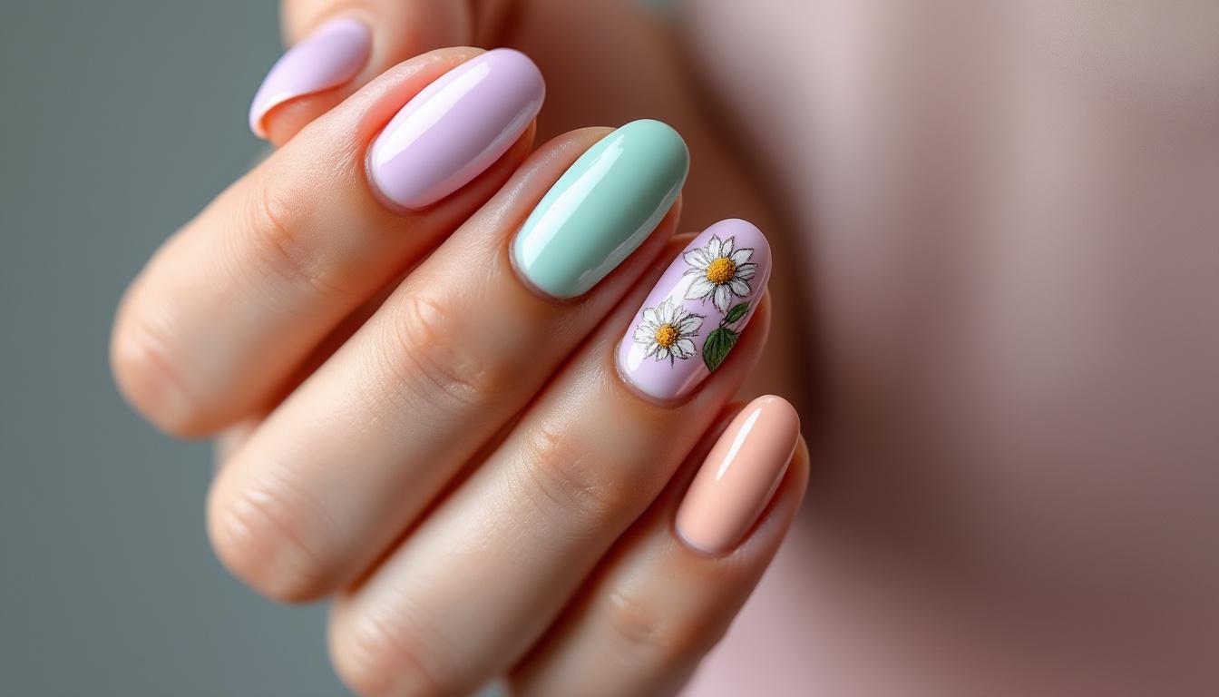 découvrez des idées fraîches et florales pour sublimer votre manucure ce printemps avec notre sélection d'inspirations tendances et colorées.