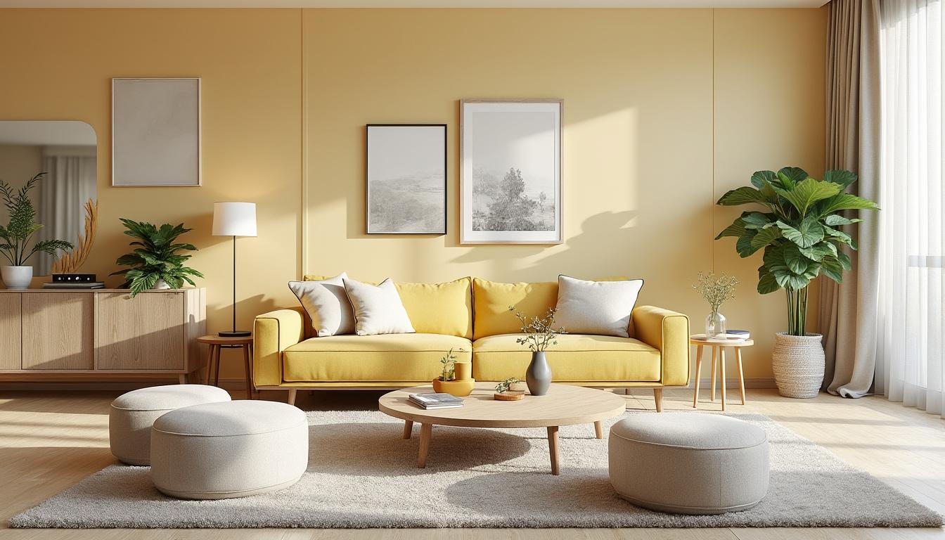 découvrez comment les nuances douces du jaune pastel apportent une touche lumineuse et chaleureuse à votre intérieur, pour une ambiance apaisante et élégante.