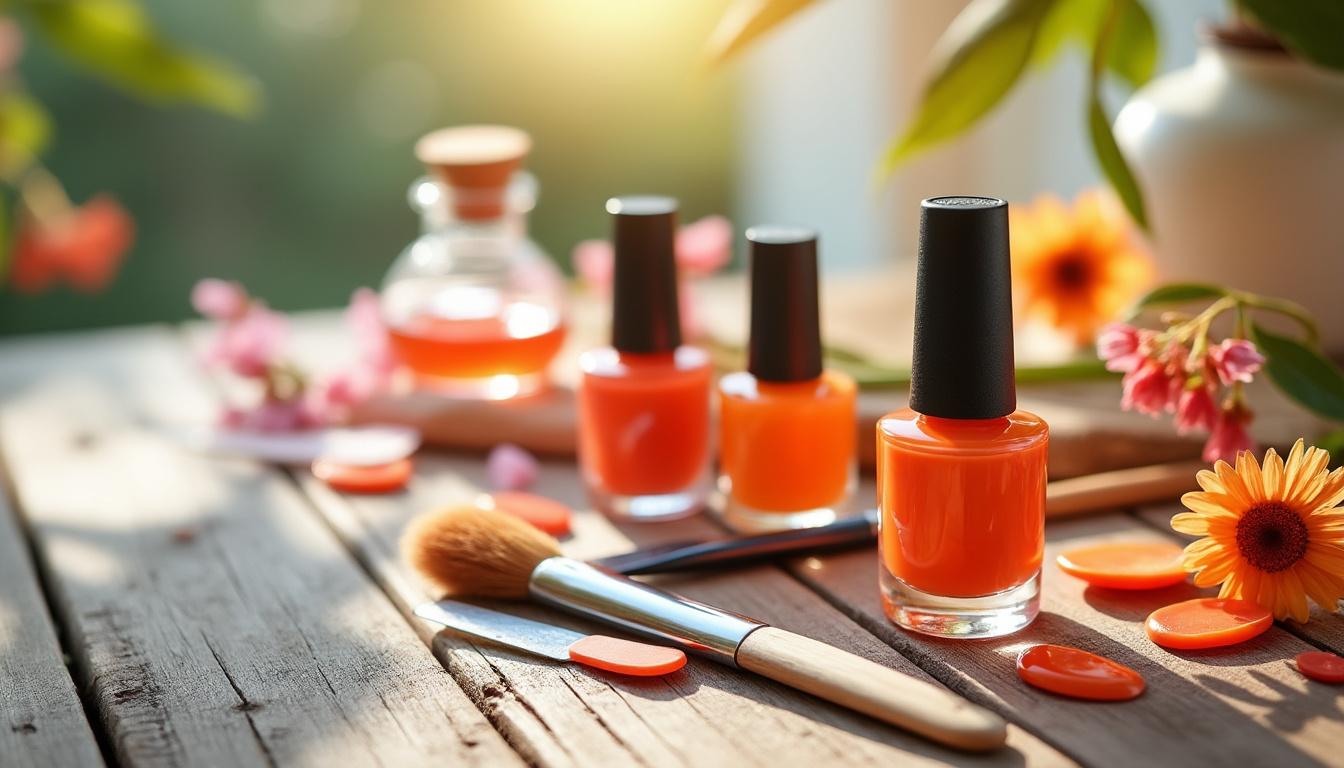 découvrez comment sublimer vos ongles cet été avec des nuances éclatantes d'orange pour un look frais et tendance.