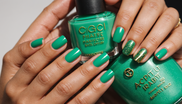 découvrez les dernières tendances vernis pour cet été et sublimez vos ongles avec des teintes vert éclatant, parfaites pour un look frais et lumineux.