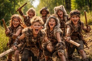 Authentische Wilde Kerle Kostüme für mutige Nachwuchs-Abenteurer