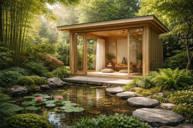 découvrez comment construire une annexe paisible dans votre jardin pour créer un espace dédié à la méditation et au repos, favorisant bien-être et tranquillité.