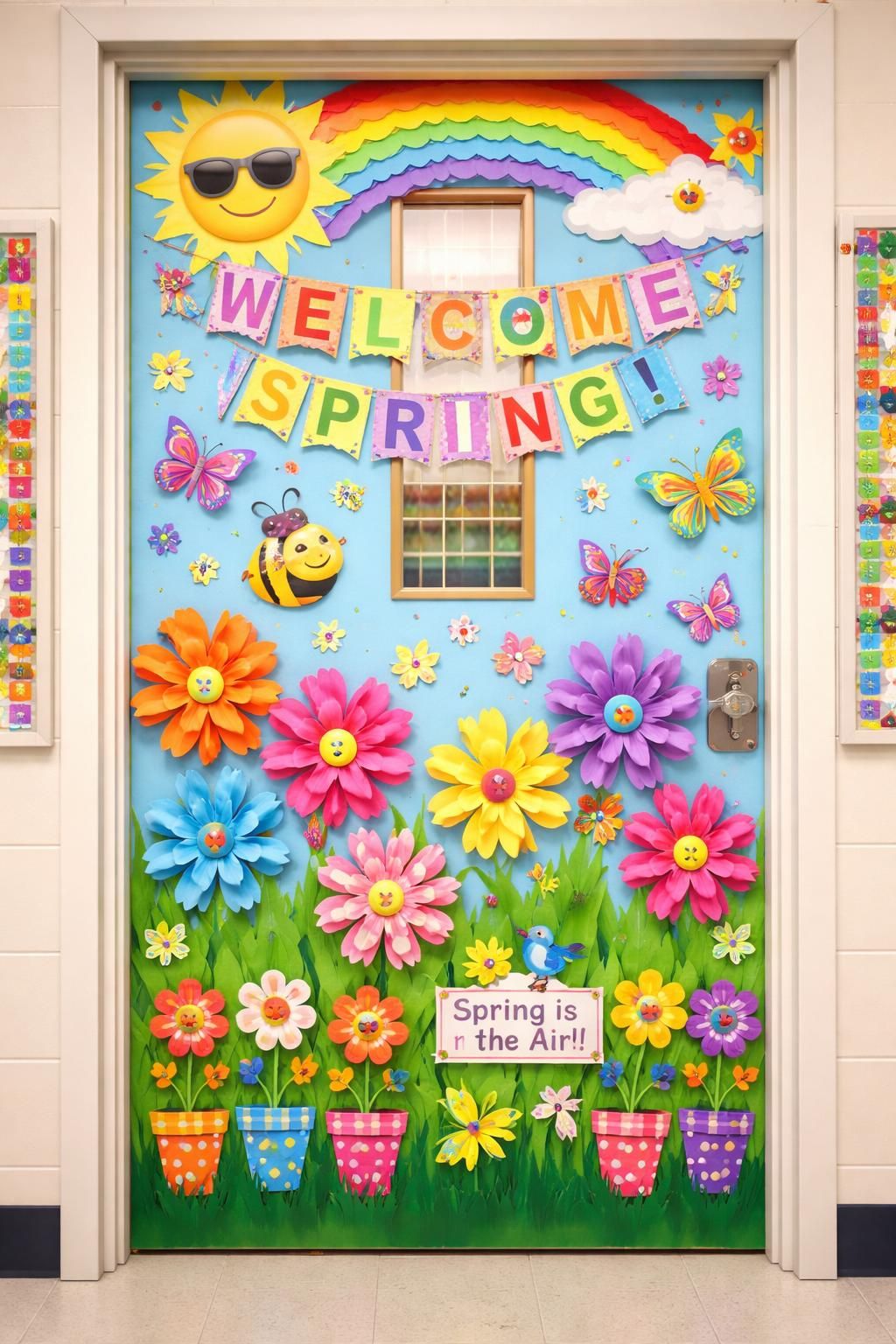discover creative and colorful spring door decoration ideas to brighten up your classroom and welcome the new season with style and fun.