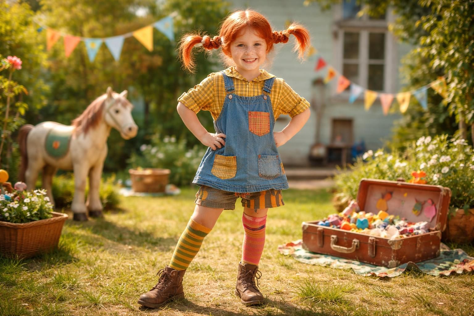 Pippi Langstrumpf Kostum Kind