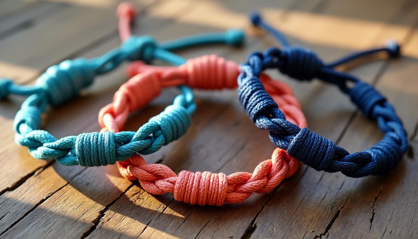 découvrez notre collection exclusive de bracelets macramé faits main, alliant artisanat traditionnel et design unique pour un style authentique et personnalisé.