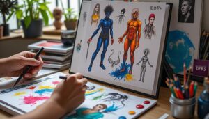 Exploration créative : l'art conceptuel au service des personnages