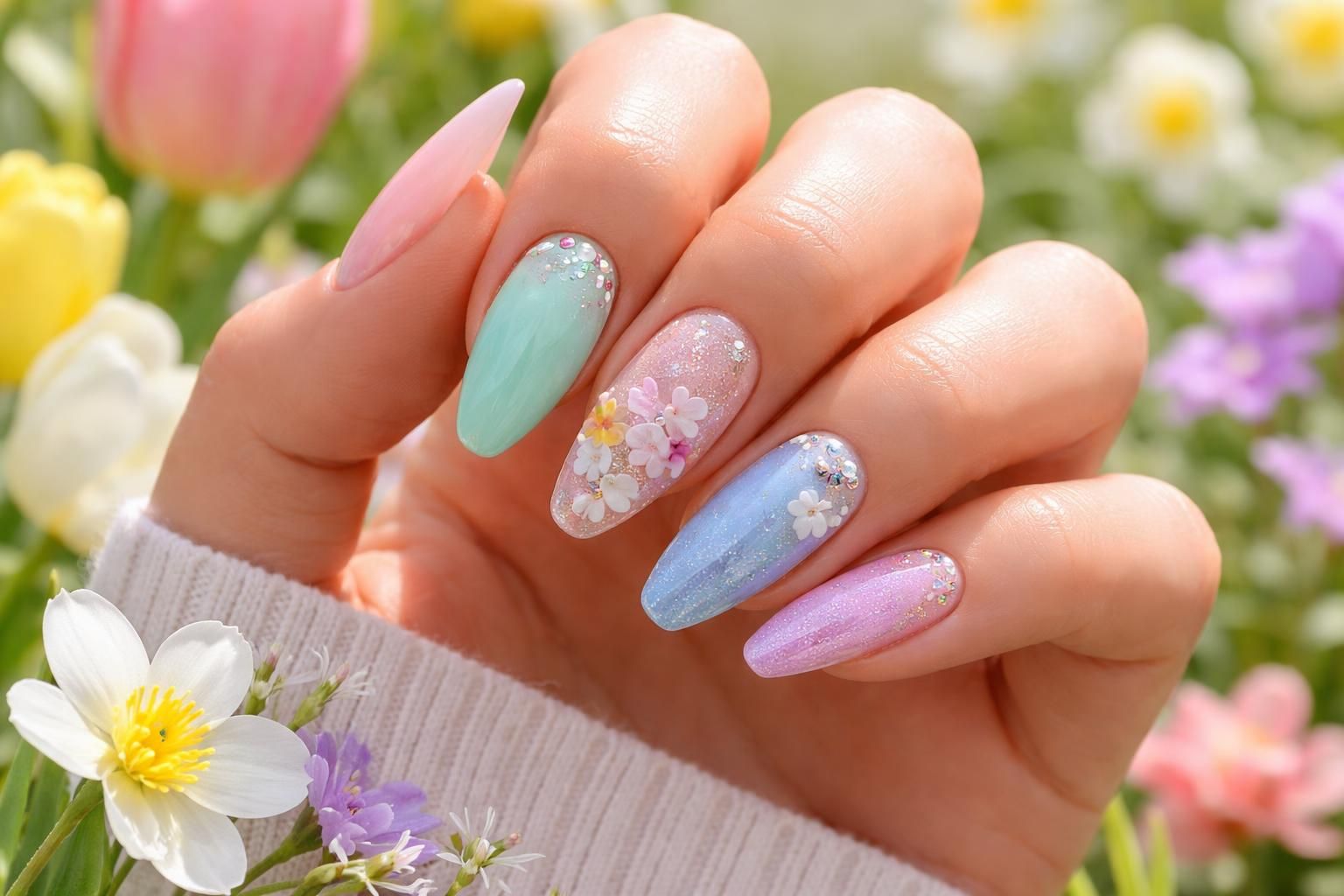 discover fresh and fabulous acrylic nail designs perfect for brightening your spring look with vibrant colors and stylish patterns.