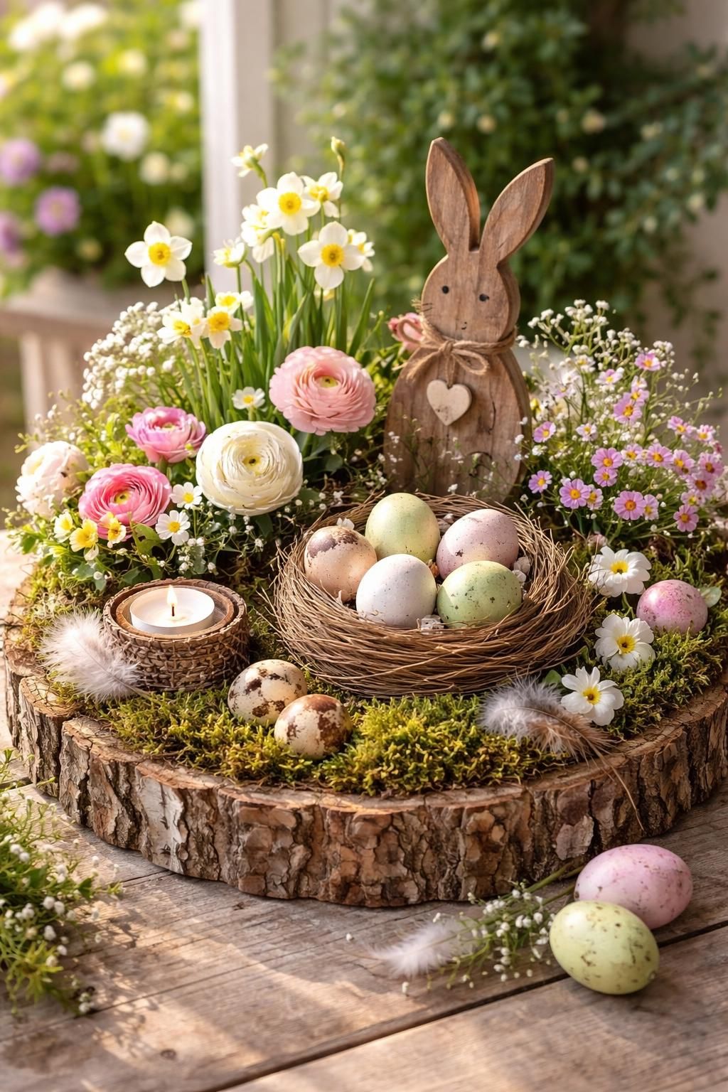 entdecken sie frühlingshafte osterdekorationen, die aus natürlichen materialien liebevoll gestaltet sind – bringen sie natürliche schönheit und österliche freude in ihr zuhause.