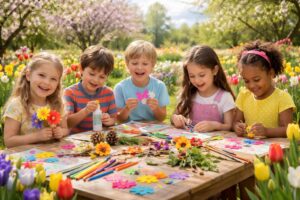 Kreative Frühlingsideen: Bastelspaß mit Kindern entdecken