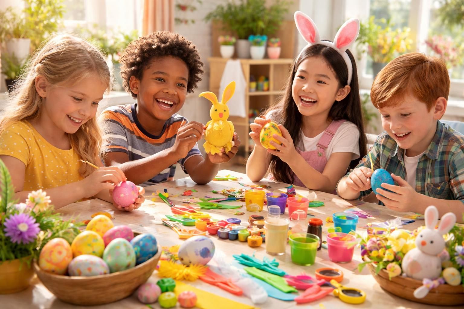 entdecken sie kreative osterbasteleien und fröhliche diy-projekte für kinder – einfache anleitungen für bunte und spaßige osterdekorationen.