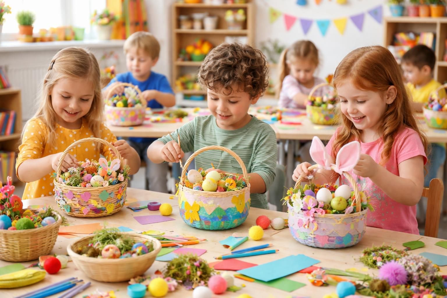 entdecken sie kreative ideen zum basteln von osterkörbchen im kindergarten. spielerischer bastelspaß für kleine künstler, der die osterzeit bunt und fröhlich macht.
