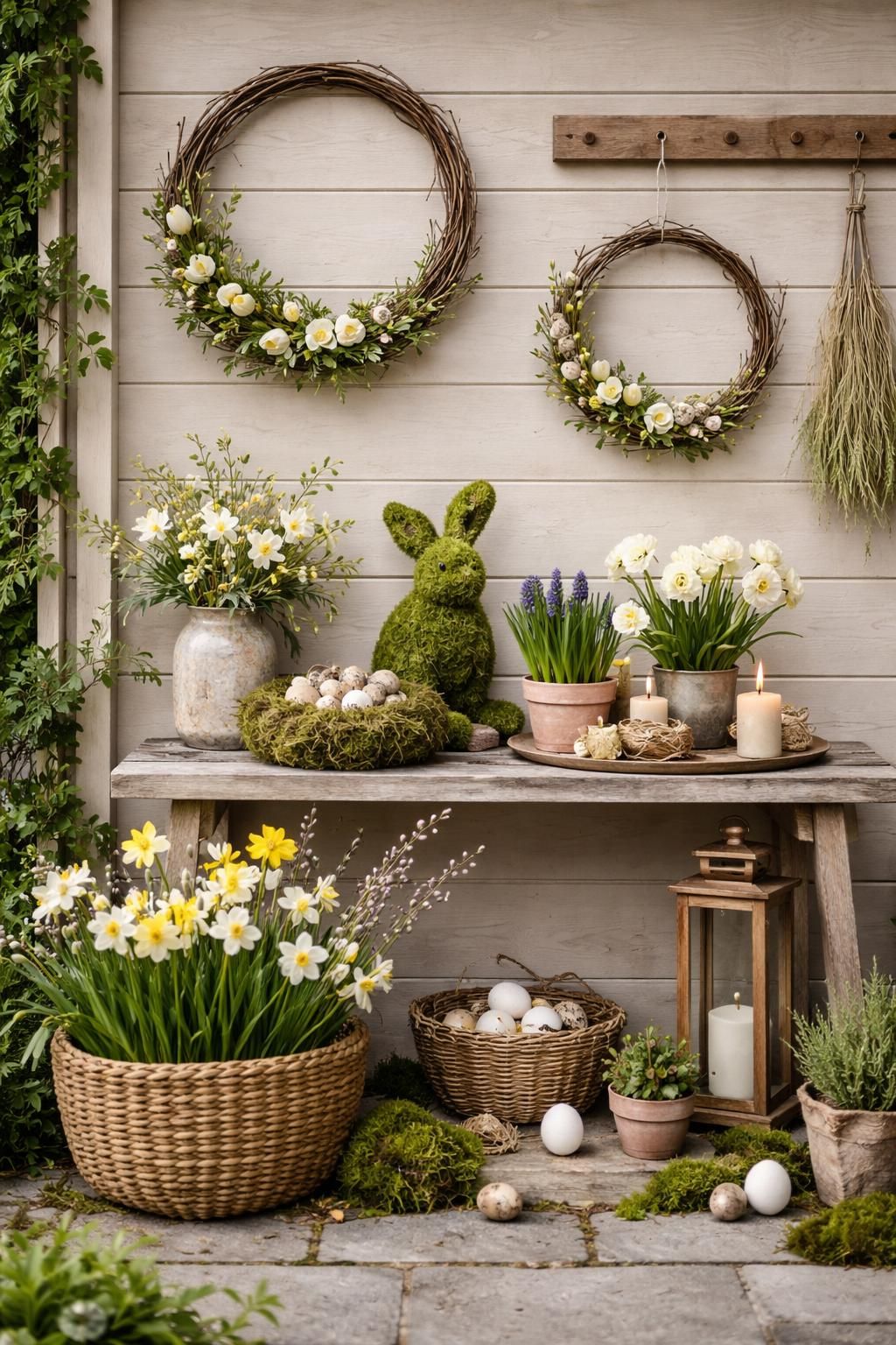 entdecken sie moderne osterdekorationen für den außenbereich und gestalten sie ihren garten mit stilvollen und kreativen ideen für ein festliches ambiente.