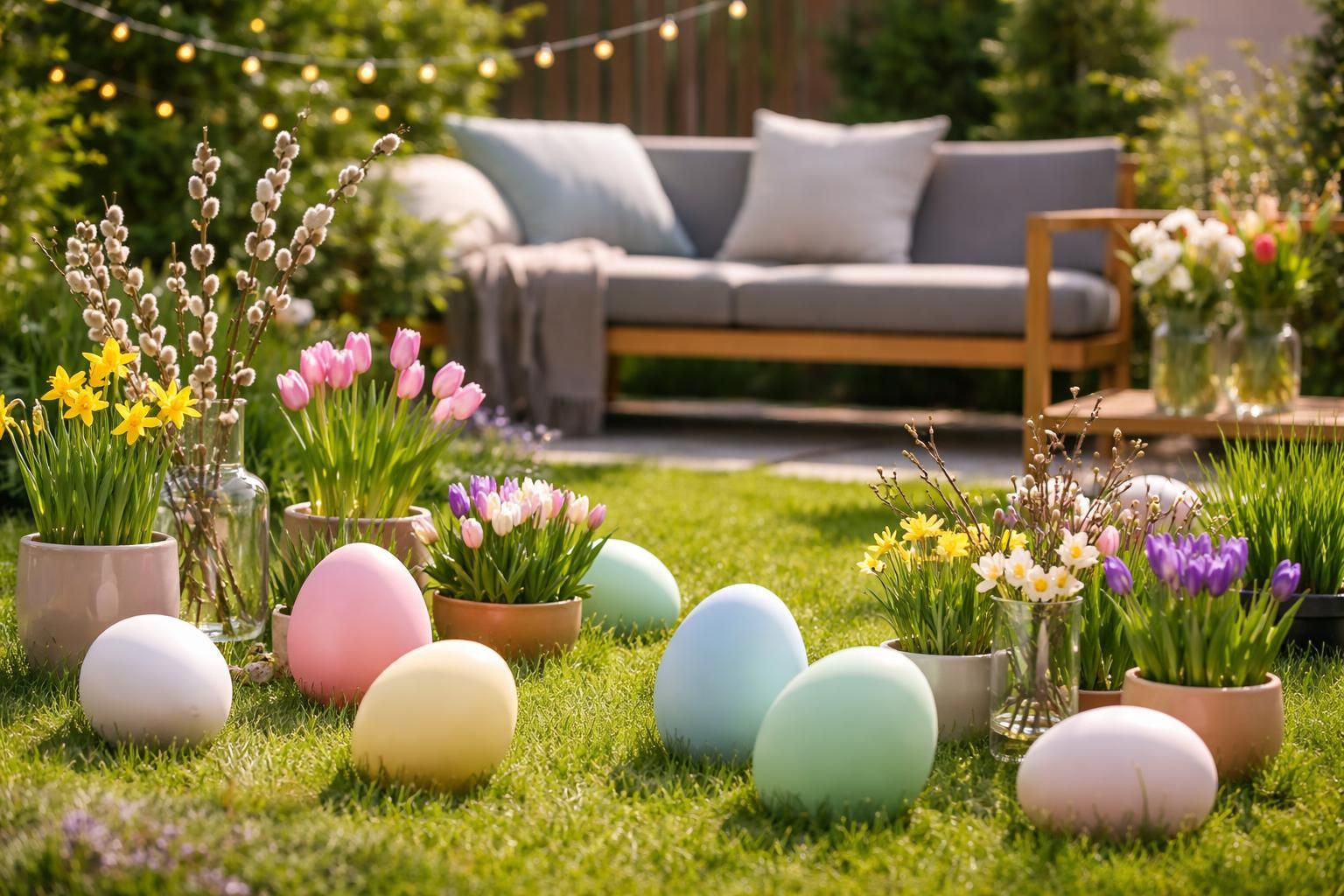 entdecken sie moderne osterdekorationen für den außenbereich und verleihen sie ihrem garten mit stilvollen ideen eine festliche frühlingsatmosphäre.