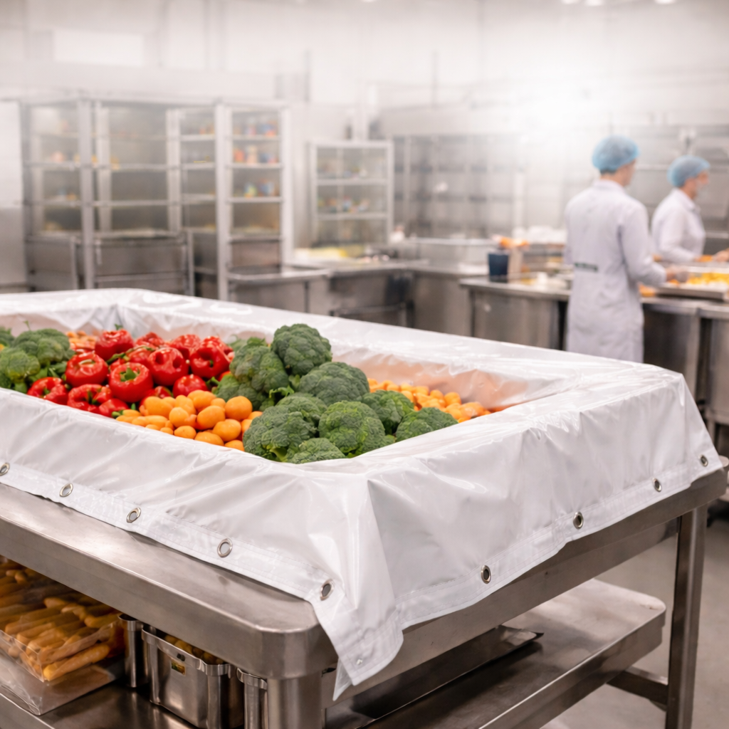 Table de préparation alimentaire propre