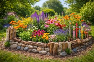 Blumenbeet kreativ einrahmen: Anleitung zum Selbermachen