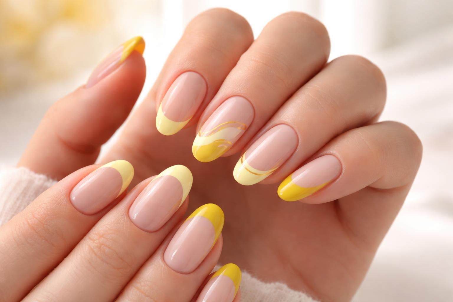 discover chic yellow french manicure ideas to brighten your style with fresh, trendy looks perfect for any occasion.