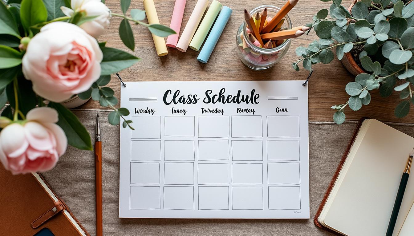 consulta nuestro calendario detallado de clases y horarios para organizar tu aprendizaje de manera eficiente y no perder ninguna sesión importante.