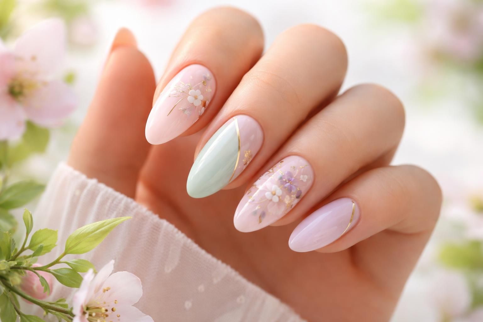 discover chic almond nail designs to brighten up your spring look with trendy colors and stylish patterns for a fresh and elegant manicure.