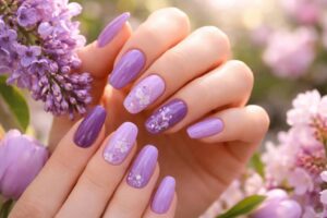 Chic Purple Nails to Celebrate the Spring Season