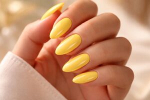 Chic Yellow Almond Nails: A Sunny Twist on Classic Elegance