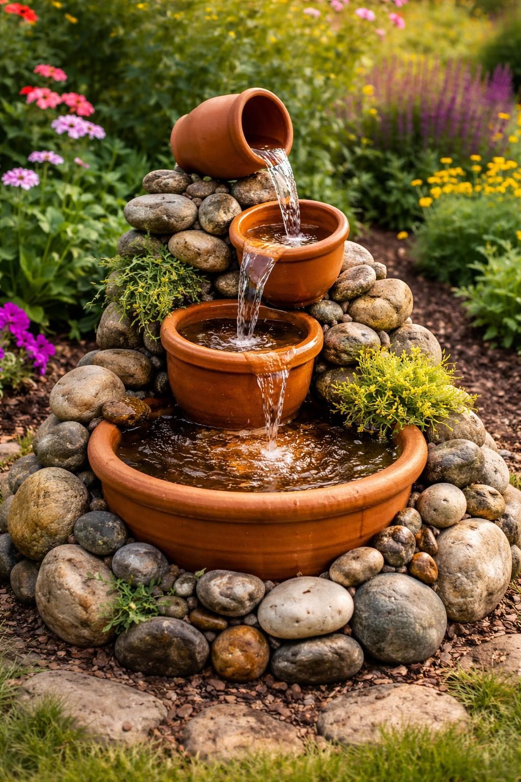 discover how to build your own diy water fountain with our easy step-by-step guide. bring tranquility and soothing sounds into your home today.