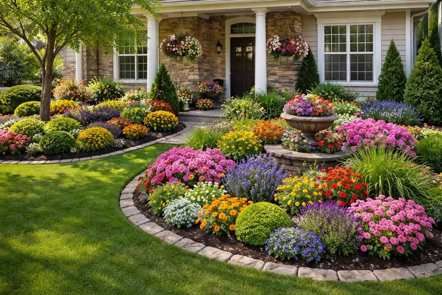 discover creative diy flower bed ideas to enhance your front yard's curb appeal with simple, beautiful gardening projects.