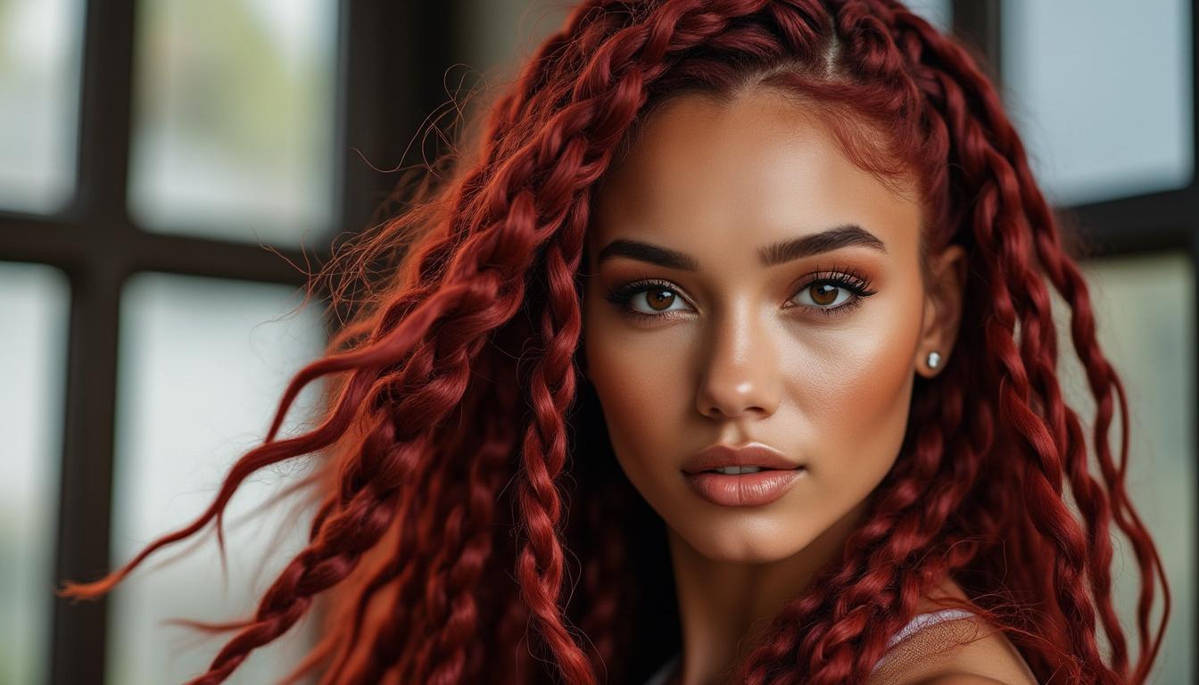 découvrez l'éclat gourmand des cheveux rouge cerise et laissez-vous séduire par leur charme unique et vibrant.