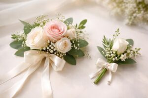 Elegant Corsage and Boutonniere Set for Special Occasions