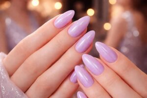 Elegant Lavender Nails Perfect for Prom Night