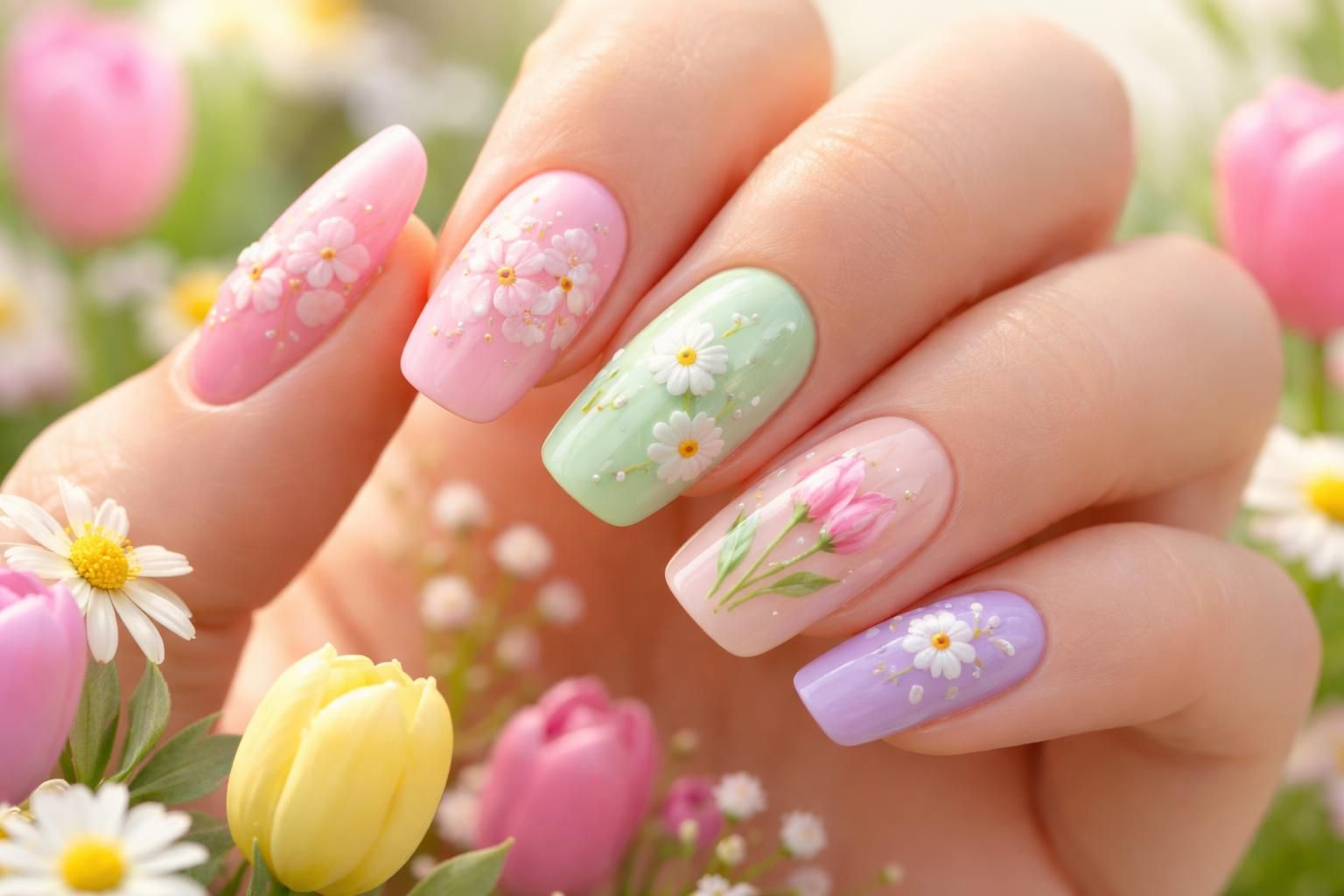discover fresh and floral spring nail art ideas to inspire your next manicure. embrace vibrant colors and delicate designs perfect for the season.