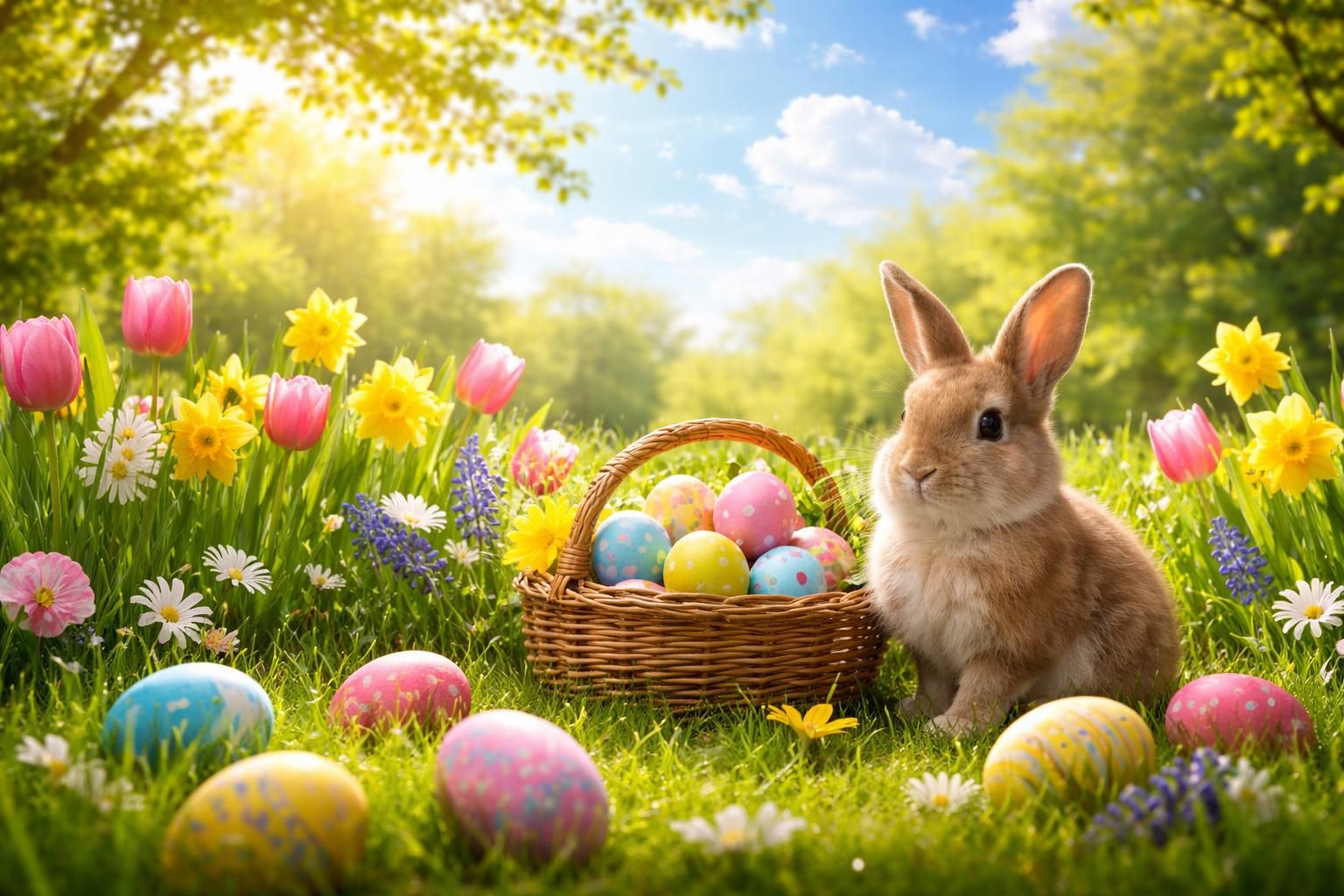 versenden sie herzliche ostergrüße und wünschen sie fröhliche festtage voller freude und sonnenschein. perfekt, um ihren liebsten warme osterwünsche zu übermitteln.