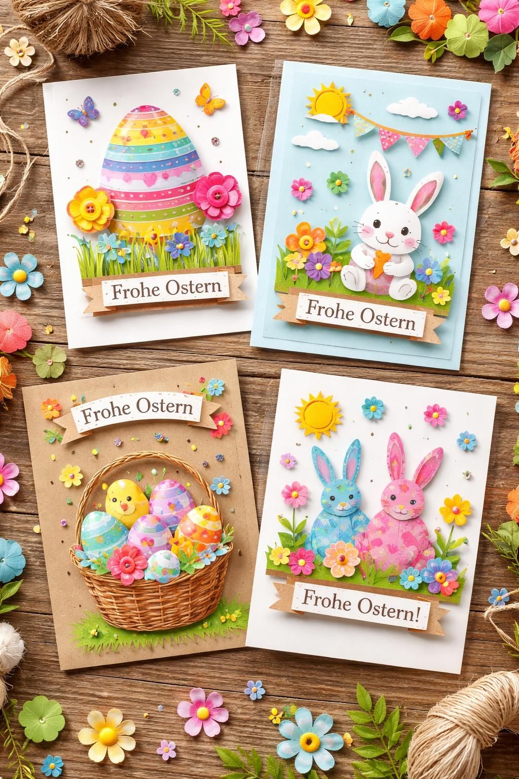 entdecken sie kreative diy-ideen für individuelle osterkarten zum selbermachen. perfekt, um persönliche und einzigartige grüße zu gestalten und ihre osterüberraschungen besonders zu machen.