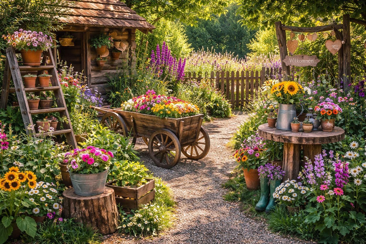 entdecken sie kreative dekoideen für den bauerngarten, die traditionelles flair mit modernem charme verbinden. lassen sie sich inspirieren und gestalten sie ihren garten einzigartig und stilvoll.