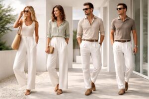 Stilvolle Outfits mit weißer Leinenhose: Leicht, luftig und elegant