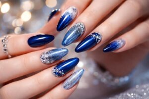 Stunning Blue Nail Designs Perfect for Prom Night