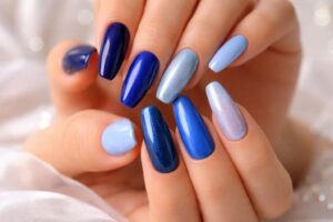 Stunning Blue Shades for Your Perfect Prom Nails