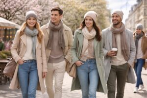 Stylische Outfits für kalte Frühlingstage