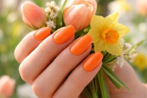 Vibrant Orange Spring Nails: A Fresh Burst of Seasonal Style