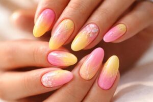 Chic and Vibrant: Exploring the Beauty of Pink and Yellow Nail Art